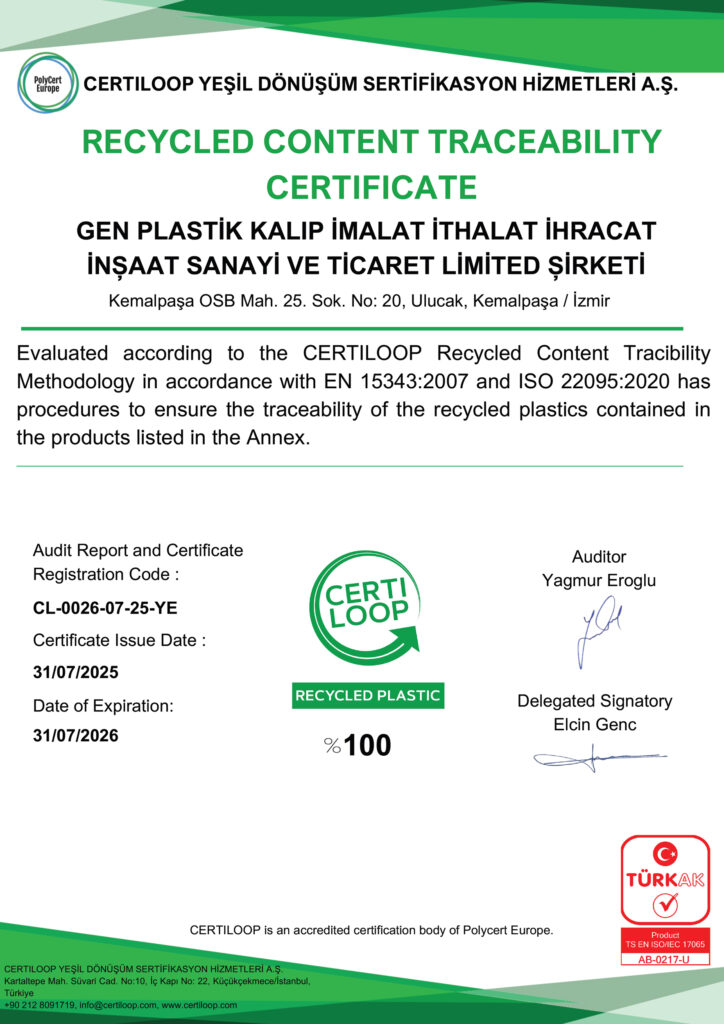 RECYCLED CONTENT TRACEABILITY